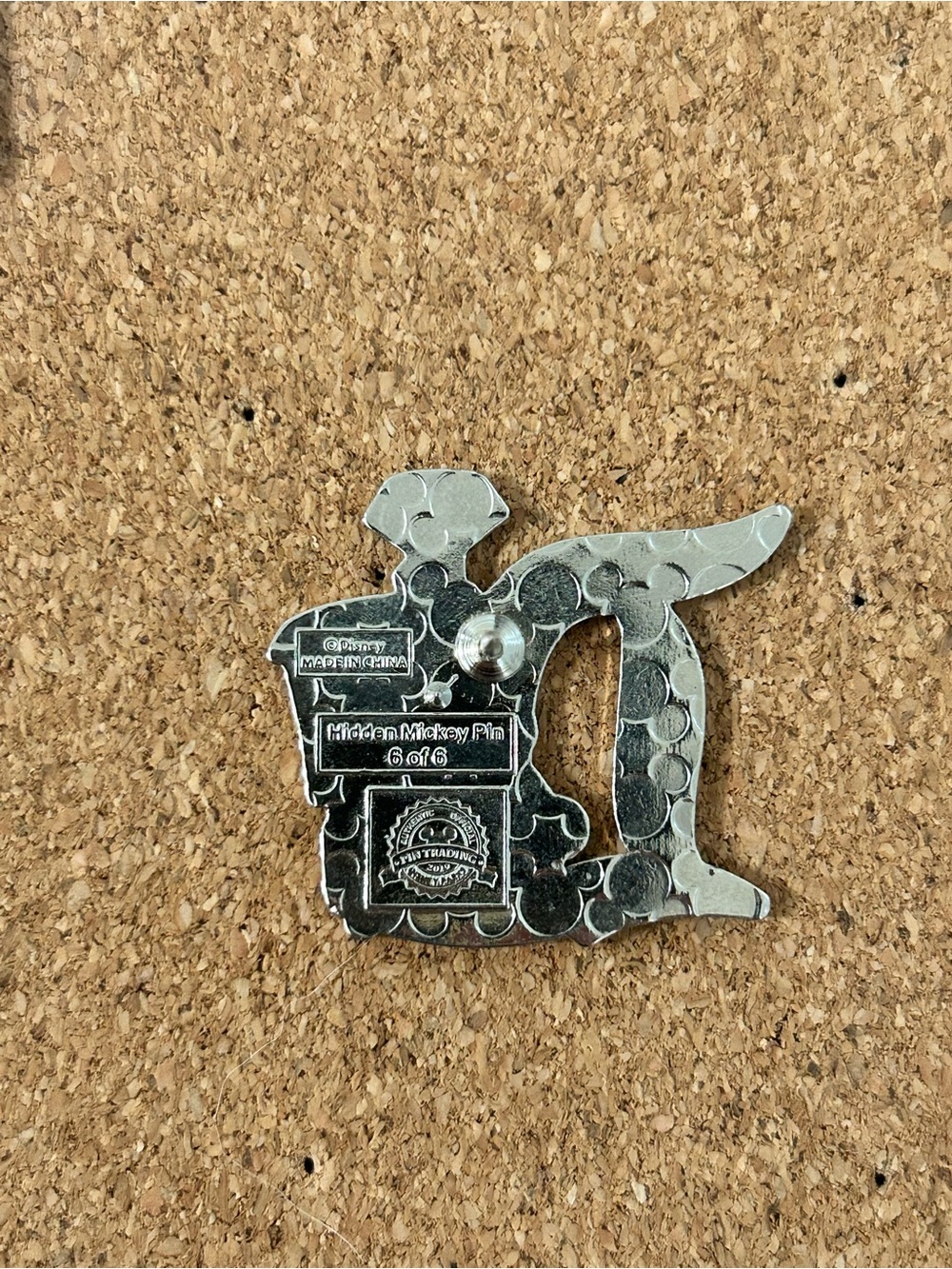 Hidden Mickey DLR Disneyland Casey Jr Circus Train D Logo Pin 2019 - Picture 2 of 2